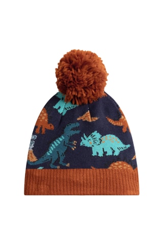 Muts met Pompon - Nachtblauw