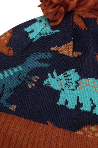 Muts met Pompon - Nachtblauw