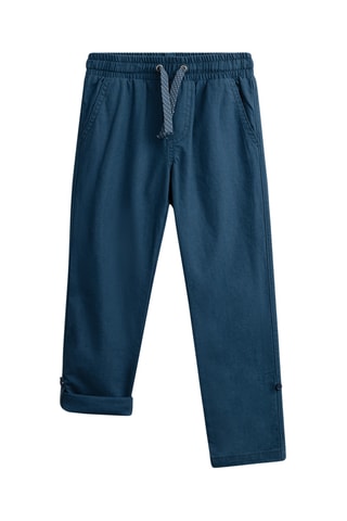 Linnen Broek - Petrolblauw