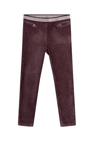 Velours Broek - Bordeauxrood