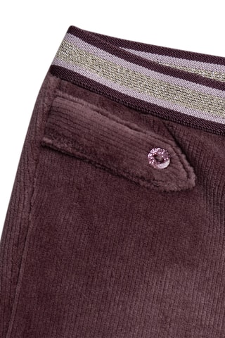 Velours Broek - Bordeauxrood