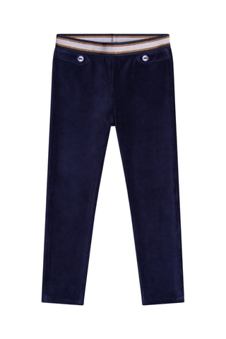 Velours Broek - Marineblauw
