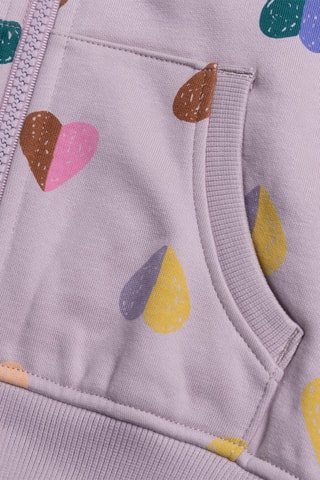 Sweater met Capuchon - Paars