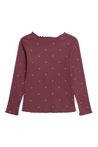 T-shirt - Bordeauxrood