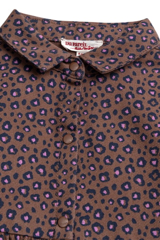 Blouse-jurk - Bruin