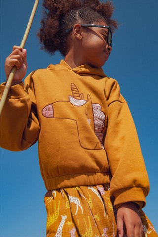 Sweater met Capuchon - Bruin