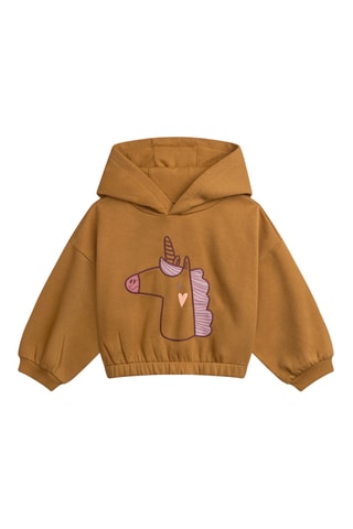Sweater met Capuchon - Bruin