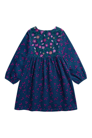 Velours Jurk - Marineblauw