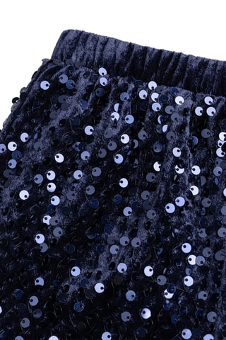 Velours Broek - Marineblauw