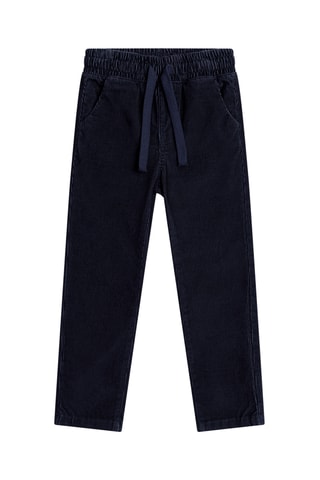 Velours Broek - Marineblauw