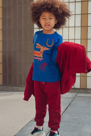 Joggingbroek - Bordeauxrood