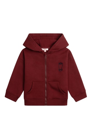 Sweater met Capuchon - Bordeauxrood