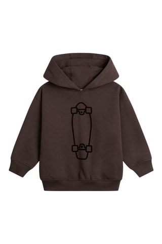 Sweater met Capuchon - Donkerbruin