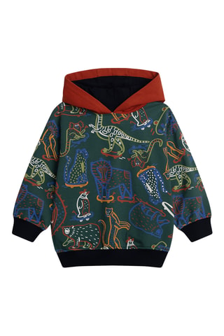 Sweater met Capuchon - Donkergroen