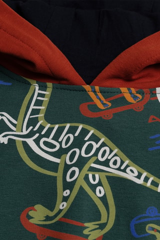Sweater met Capuchon - Donkergroen