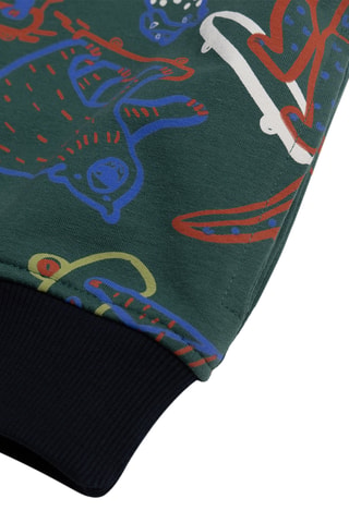 Sweater met Capuchon - Donkergroen