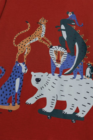 T-shirt - Steenrood