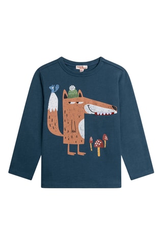 T-shirt - Petrolblauw