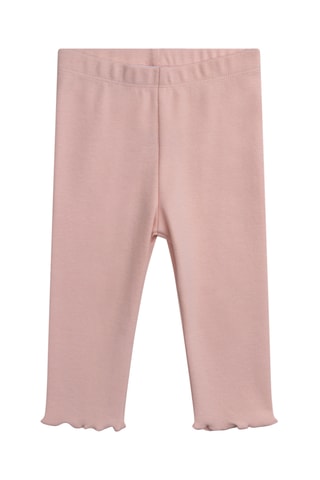 Jurk en Legging - Wit en Poederroze