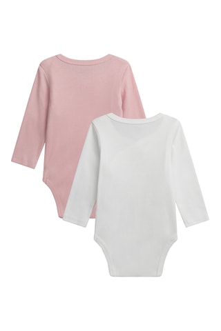 2 Rompertjes - Wit en Roze
