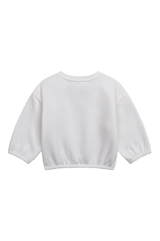 Velours Sweater en Legging - Wit en Lichtblauw