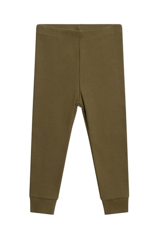 Jurk en Legging - Kaki en Ecru