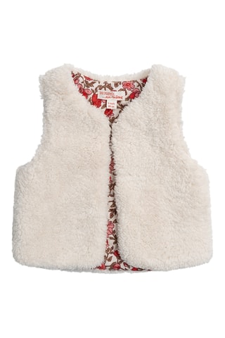 Mouwloos Dubbelzijdig Vest - Wit