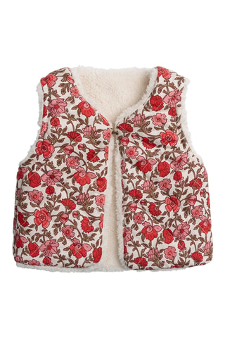 Mouwloos Dubbelzijdig Vest - Wit