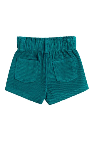 Velours Short - Pauwblauw