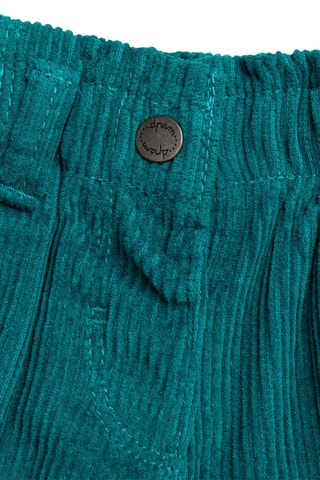 Velours Short - Pauwblauw