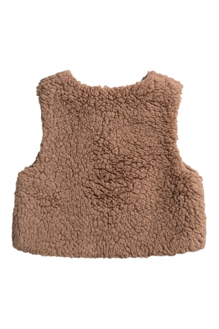 Mouwloos Dubbelzijdig Vest - Beige