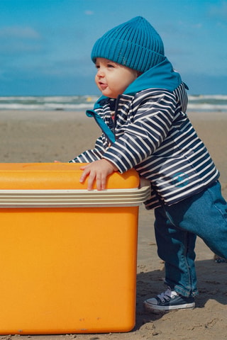 Regenjas met Capuchon - Marineblauw