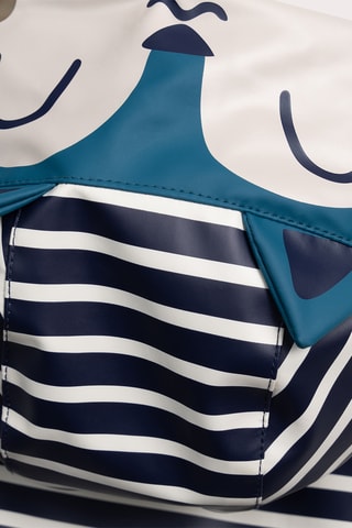 Regenjas met Capuchon - Marineblauw