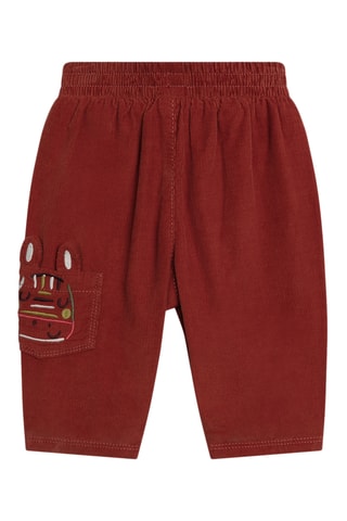 Velours Broek - Bordeauxrood