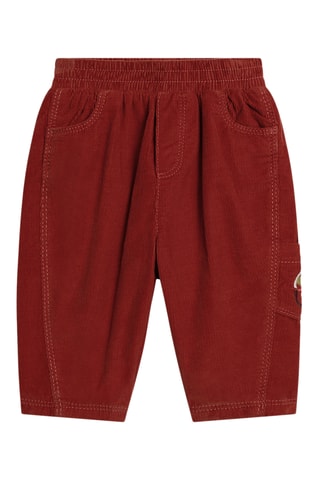 Velours Broek - Bordeauxrood