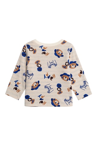 Dubbelzijdig T-shirt - Ecru