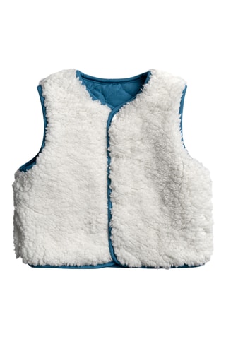 Dubbelzijdige Sweater - Pauwblauw en Wit