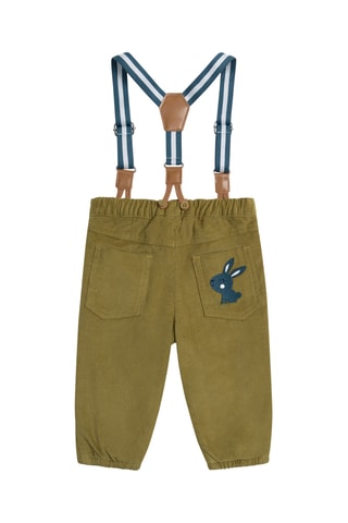 Velours Broek - Kaki