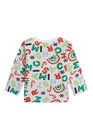 Dubbelzijdig T-shirt - Ecru