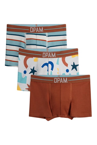 3 Boxers - Bruin en Wit