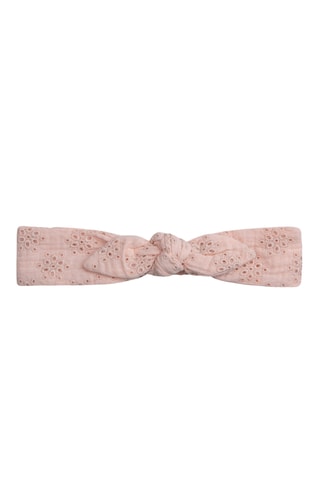 Bandeau met Engelse borduursels - Roze