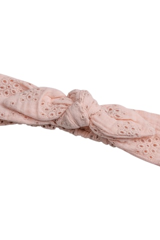 Bandeau met Engelse borduursels - Roze