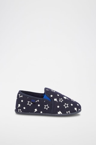 Pantoffels Marineblauw en Wit
