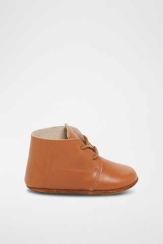 Soepele Leren Pantoffels  Camel