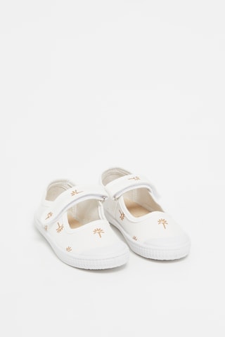 Canvas Mary Janes  Wit