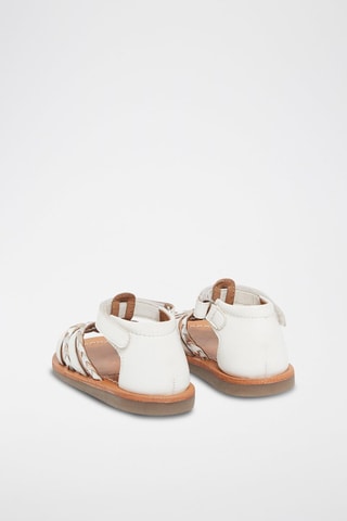 Leren Sandalen  Wit