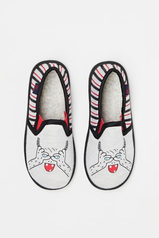Pantoffels Grijs en Zwart
