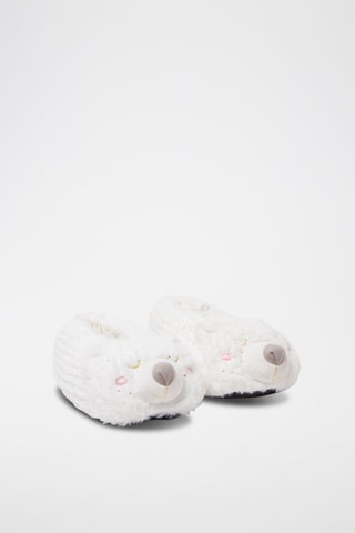 Pantoffels Beren 3D Wit
