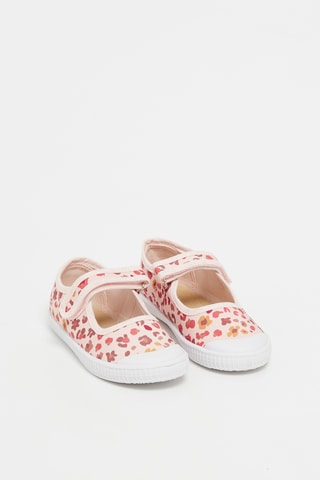 Canvas Mary Janes Roze