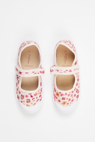 Canvas Mary Janes Roze